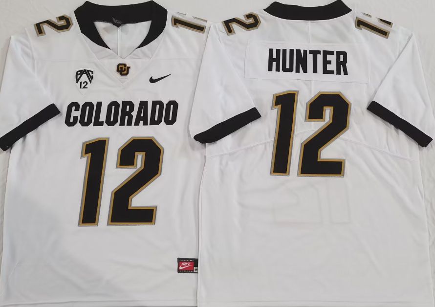 Men Colorado Buffaloes #12 Hunter White 2025 Nike Limited NCAA Jersey->more ncaa teams->NCAA Jersey